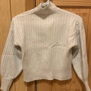 white turtle neck long sleeves